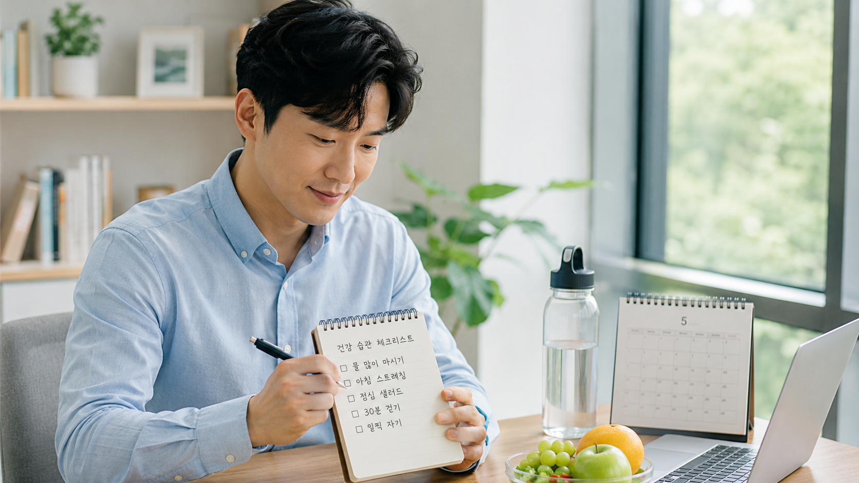 매일 같은 시간에 일어나 하루를 시작하는 모습