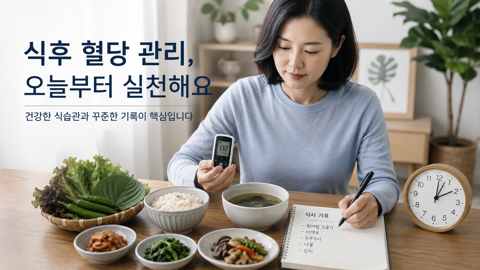 식후 혈당이 걱정될 때 식사 뒤에 바꿔볼 습관