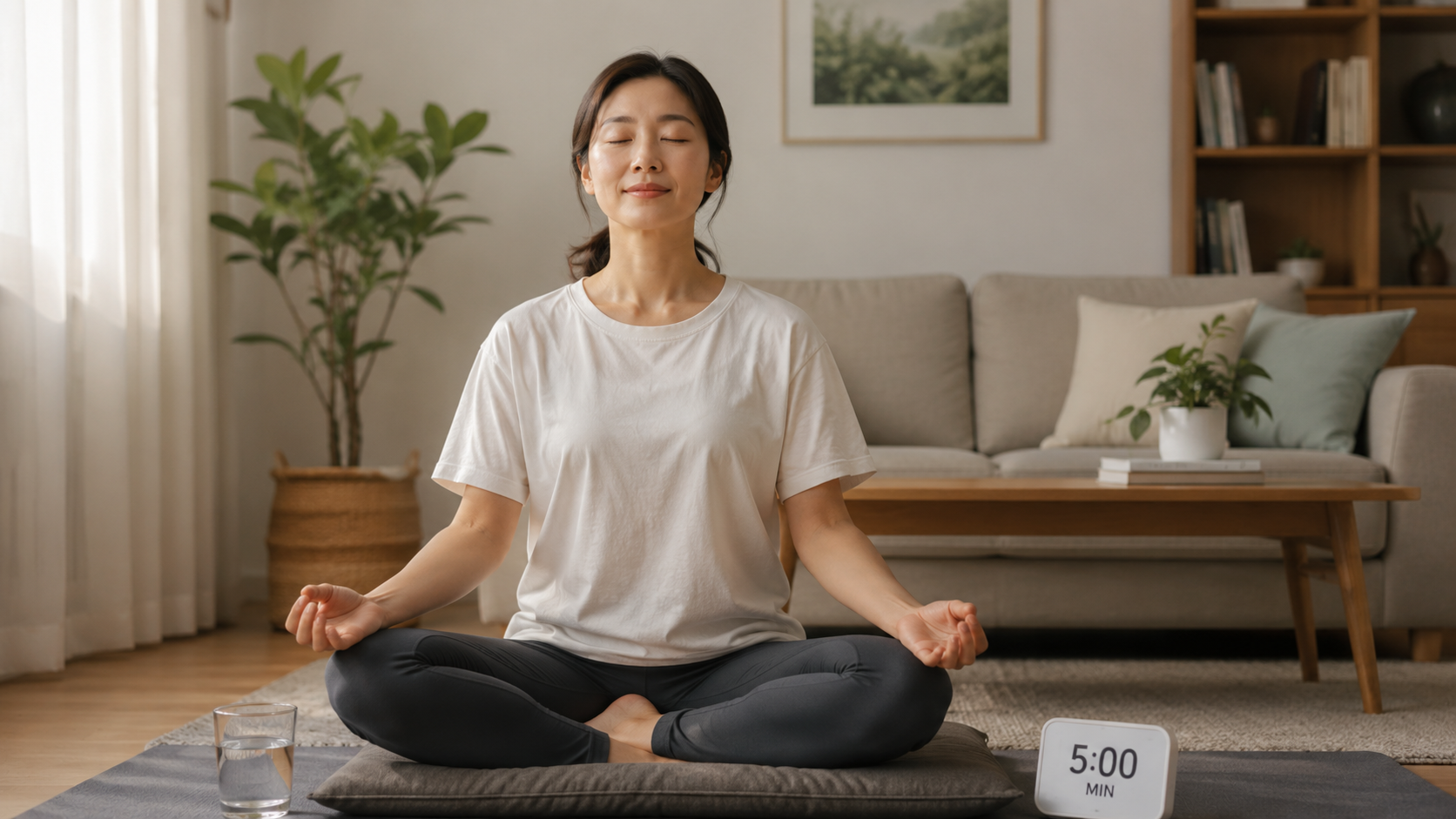 명상이 처음이라면 5분만 조용히 앉아보는 방법