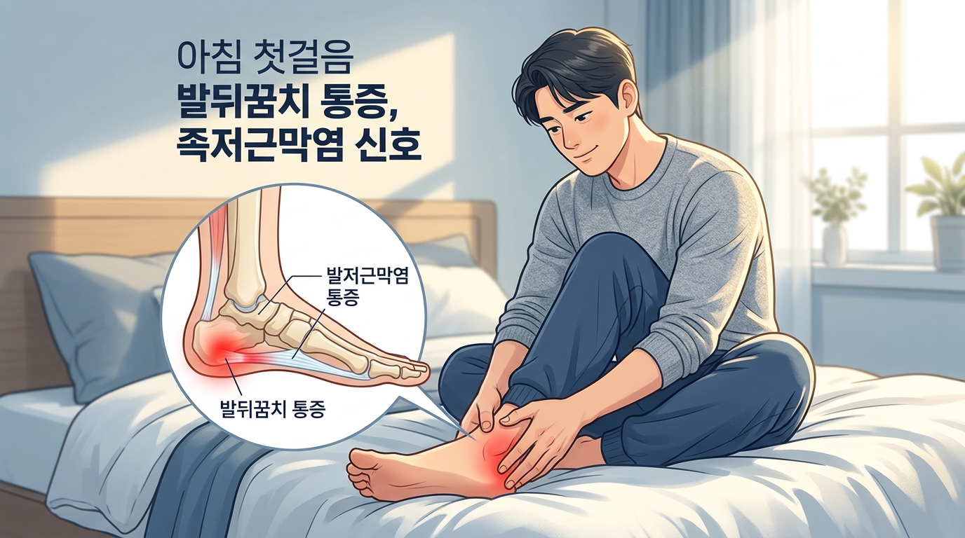 족저근막염 의심 신호와 아침 첫걸음 발뒤꿈치 통증 완화법